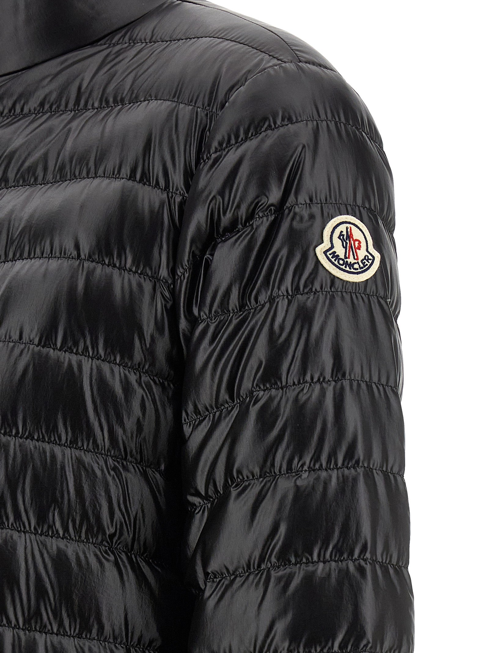 Black Polyamide Full-Length Jacket