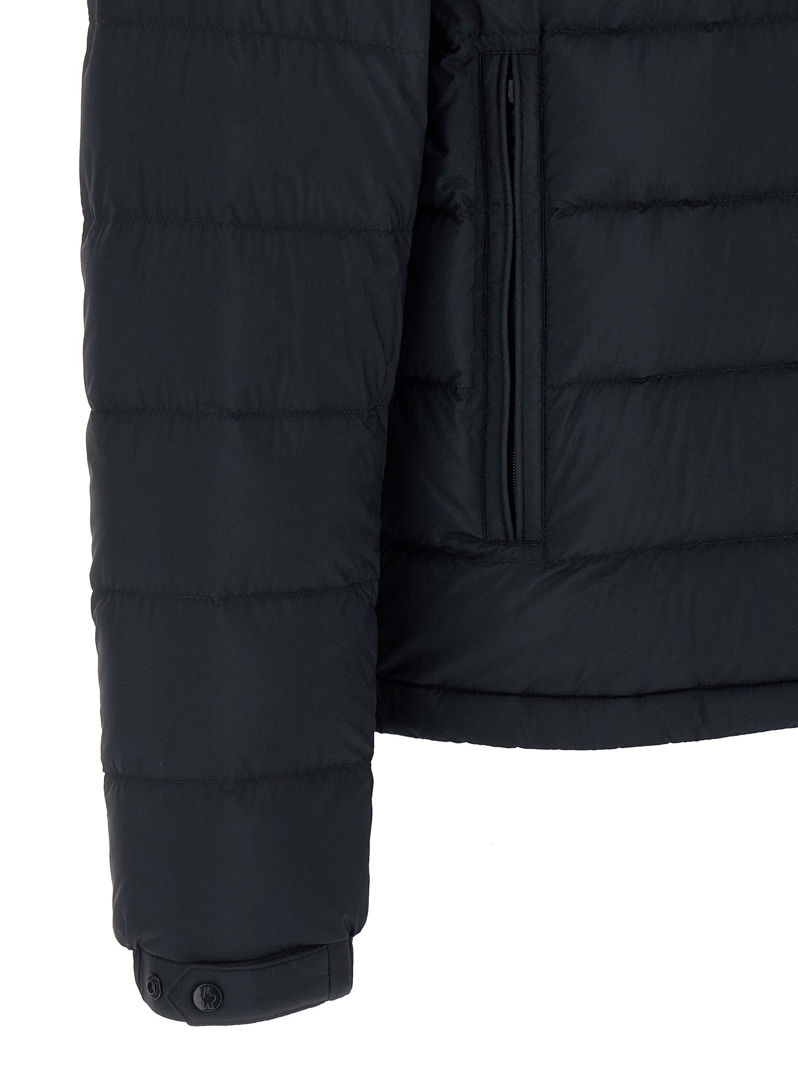 Blue Polyamide Full-Length Jacket
