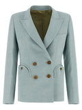 Blue Silk Blazer