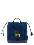 Blue Cotton Backpack