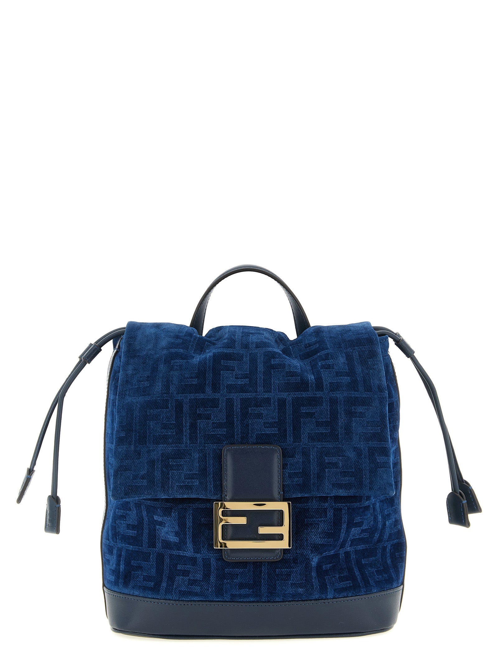 Blue Cotton Backpack