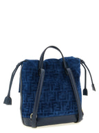 Blue Cotton Backpack