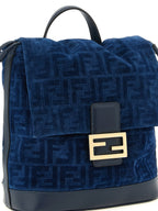Blue Cotton Backpack