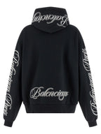Black Cotton Hoodie