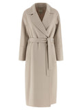 Beige Virgin Wool Coat