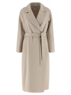 Beige Virgin Wool Coat
