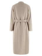 Beige Virgin Wool Coat