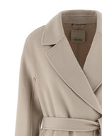 Beige Virgin Wool Coat