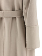 Beige Virgin Wool Coat