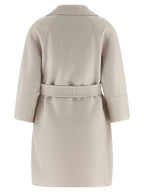 Beige Virgin Wool Coat