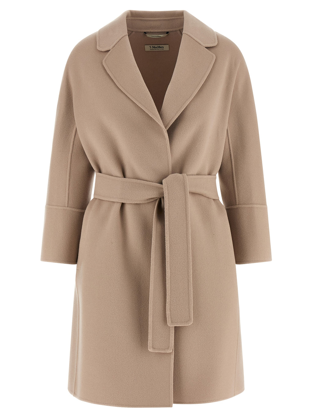 Beige Virgin Wool Coat