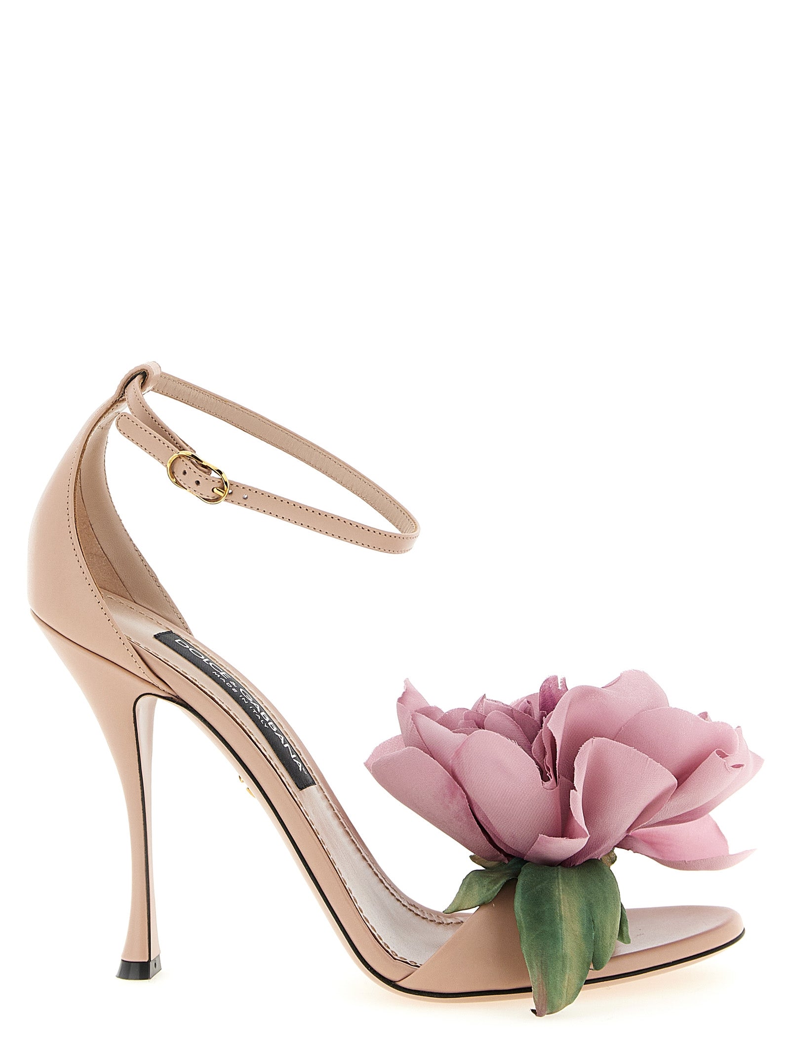 Multicolor Calfskin Stiletto Heel Sandals