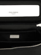 Black Viscose Crossbody Bag