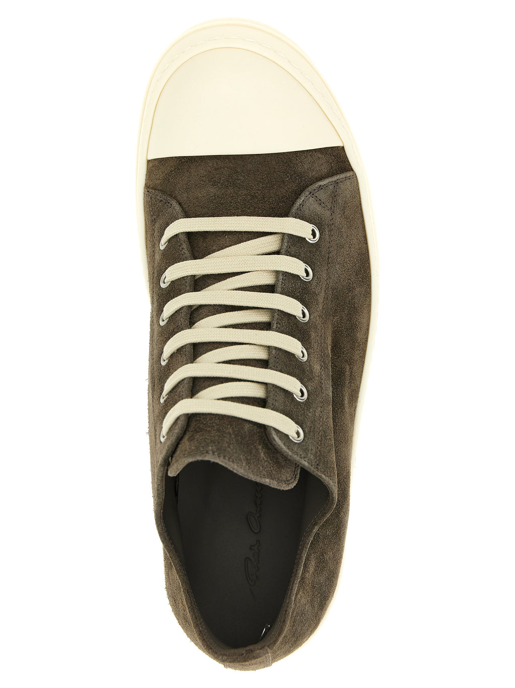 Gray Calfskin Low Top Sneakers
