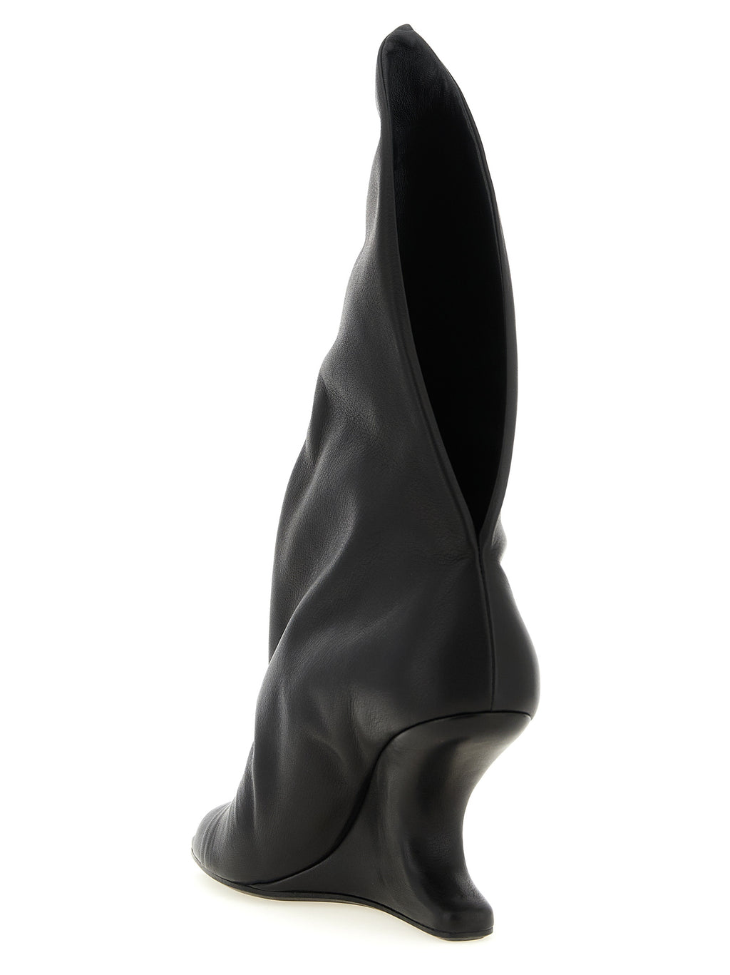 Black Calfskin Stiletto Heel Sandals