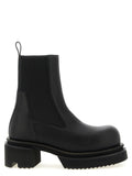 Black Goatskin Ankle Boots