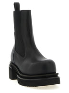 Black Goatskin Ankle Boots
