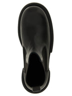 Black Goatskin Ankle Boots