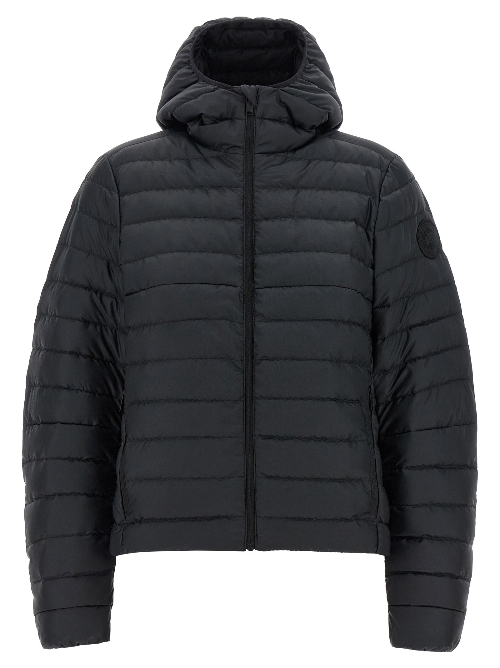 Black Polyamide Full-Length Jacket