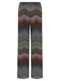 Multicolor Viscose Casual Pants