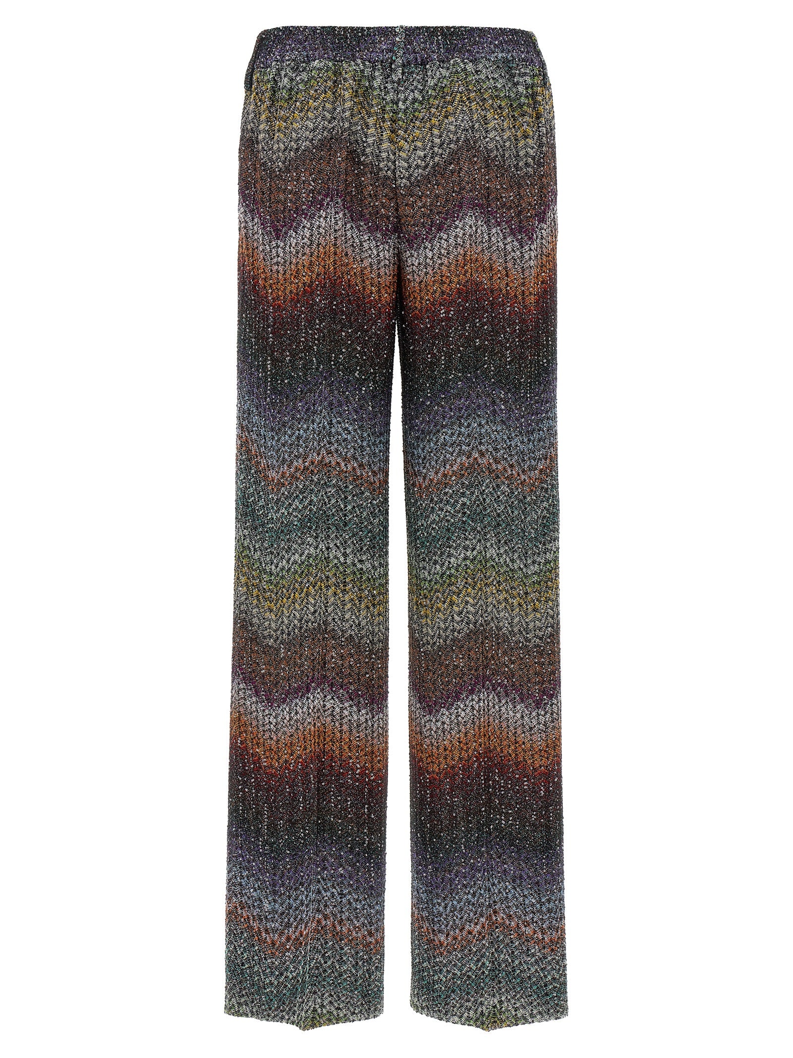 Multicolor Viscose Casual Pants