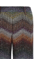 Multicolor Viscose Casual Pants