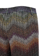 Multicolor Viscose Casual Pants