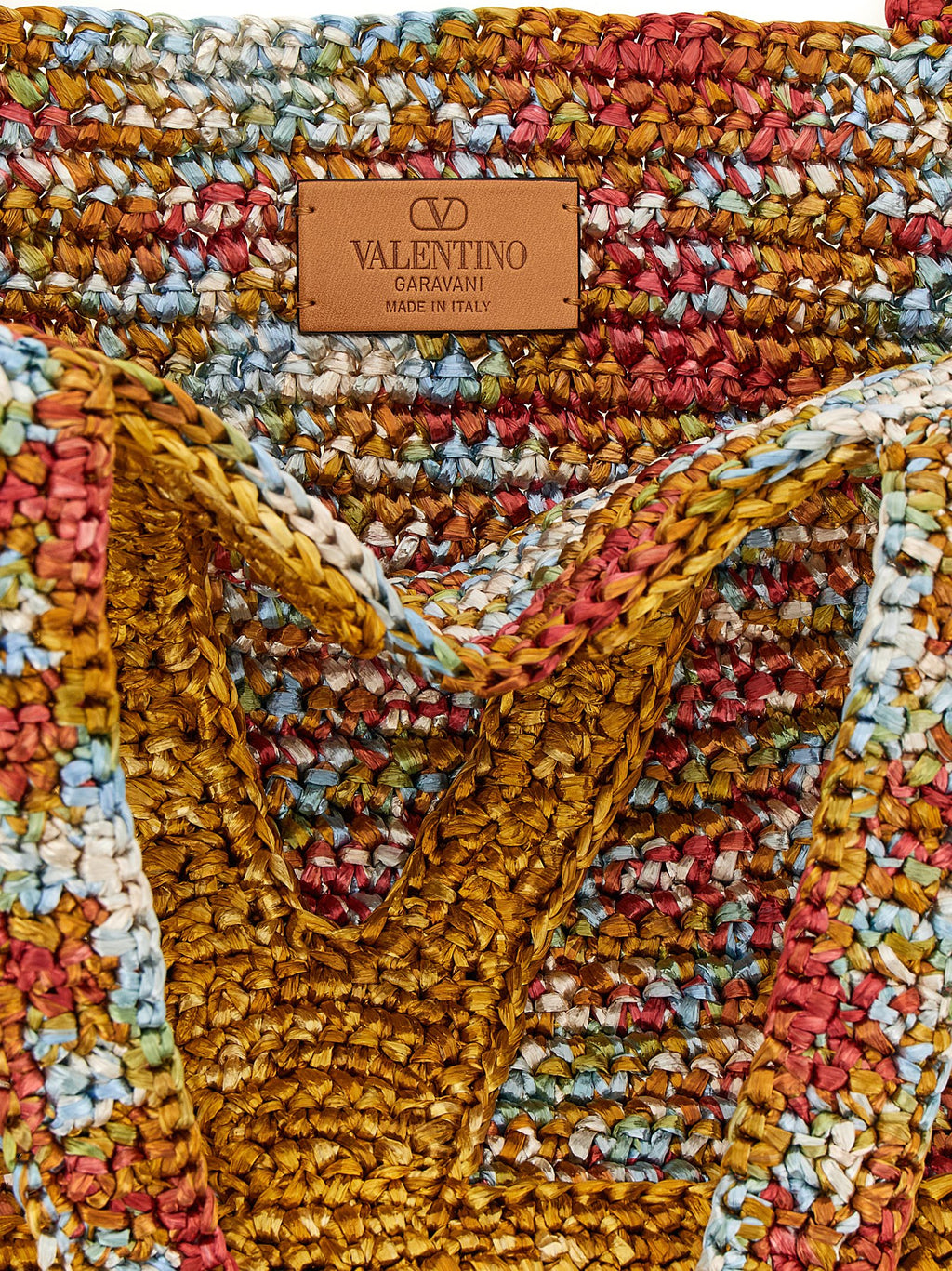 Multicolor Viscose Tote Bag