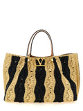 Beige Viscose Handbag