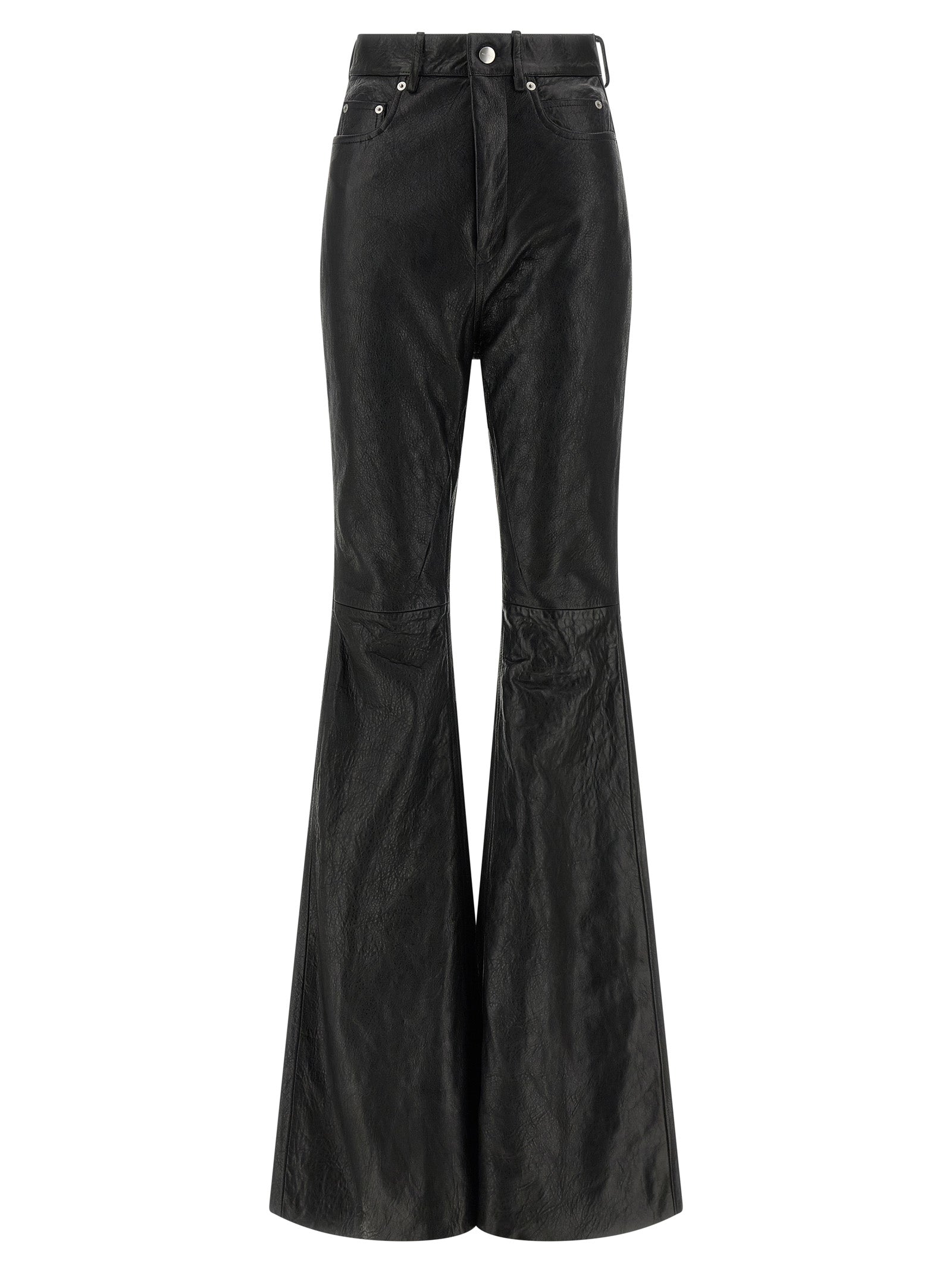 Black Lamb Leather Pants