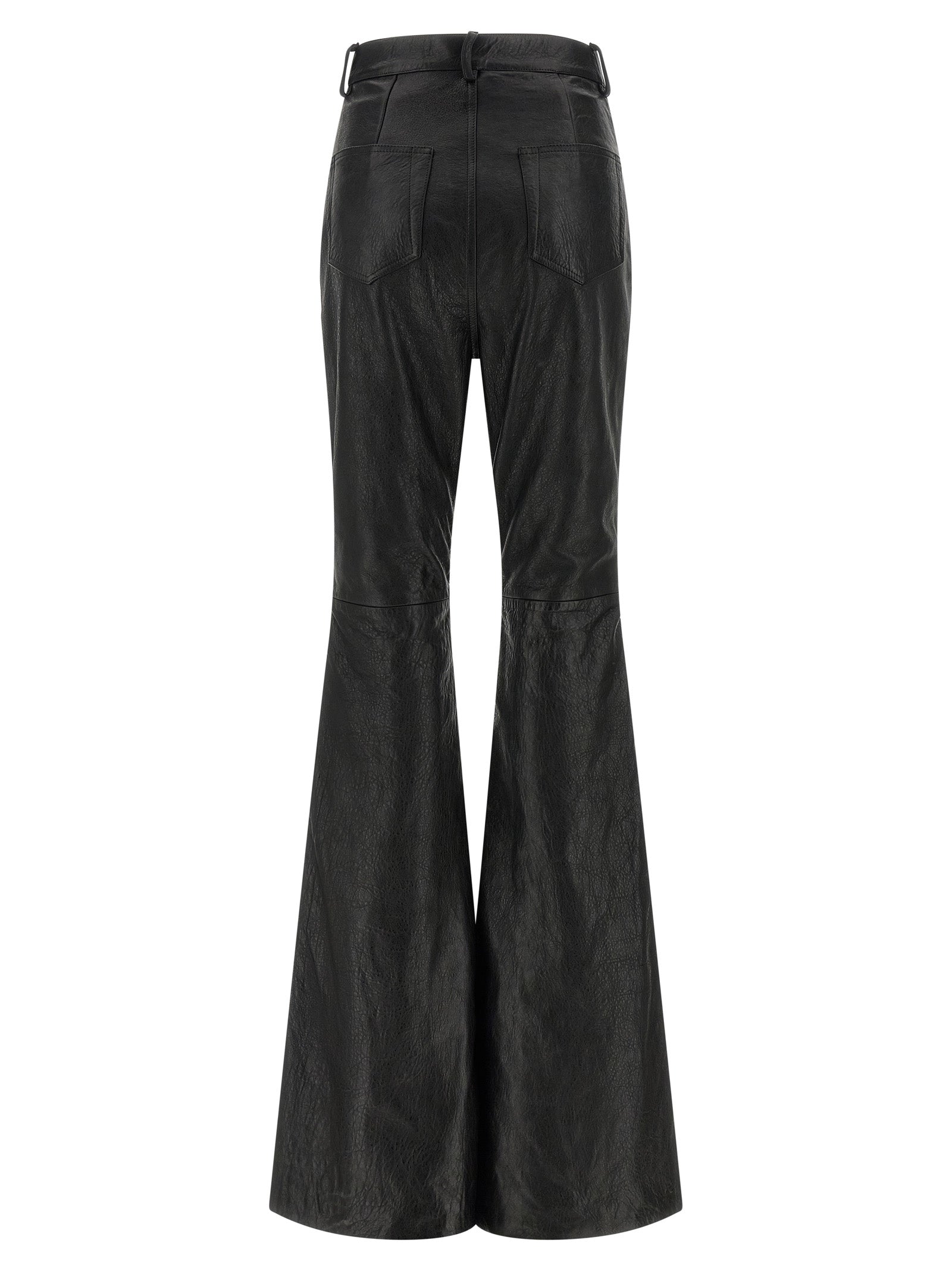 Black Lamb Leather Pants