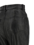 Black Lamb Leather Pants