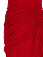 Multicolor Silk Midi Dress