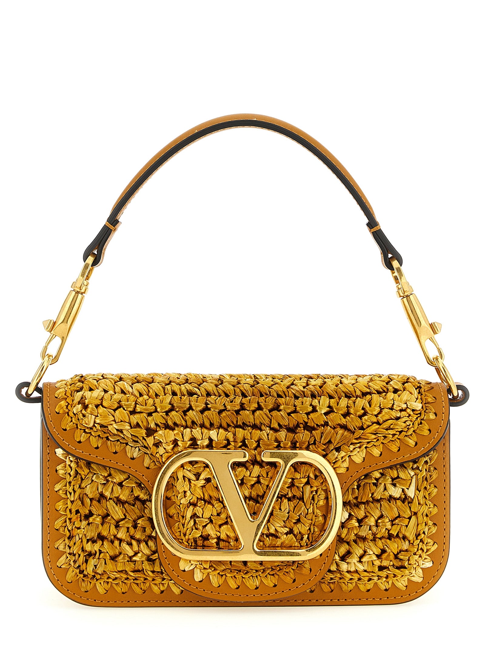 Gold Viscose Shoulder Bag