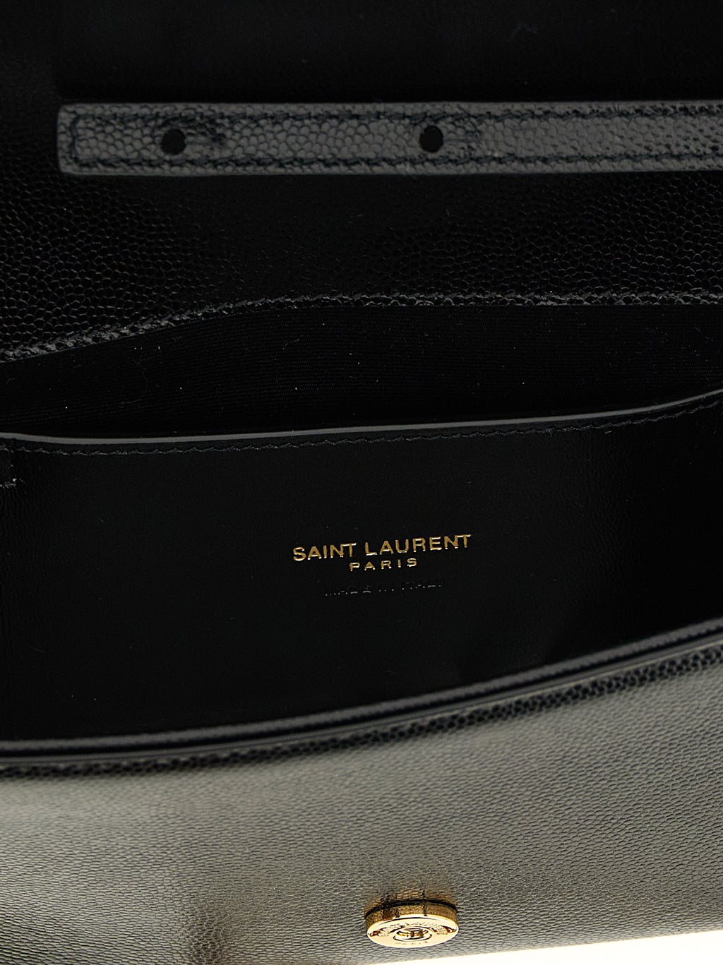 Black Calfskin Clutch Bag