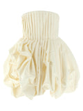 White Silk Short Dress