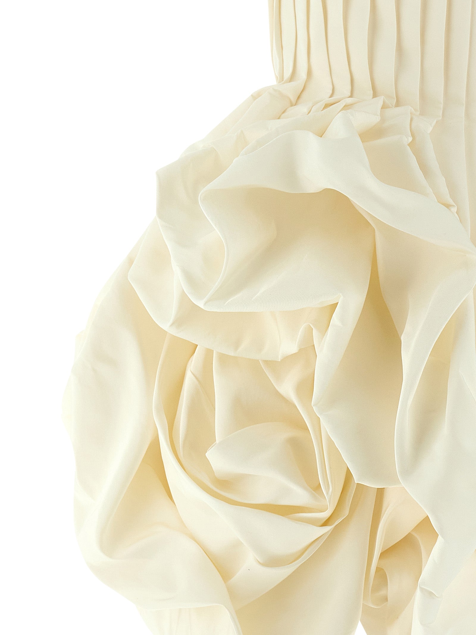 White Silk Short Dress
