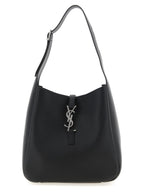 Black Calfskin Shoulder Bag