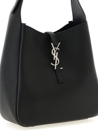 Black Calfskin Shoulder Bag