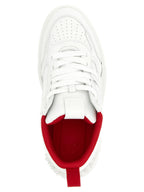 White Calfskin Athletic Sneakers