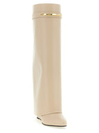 Beige Calfskin Over The Knee