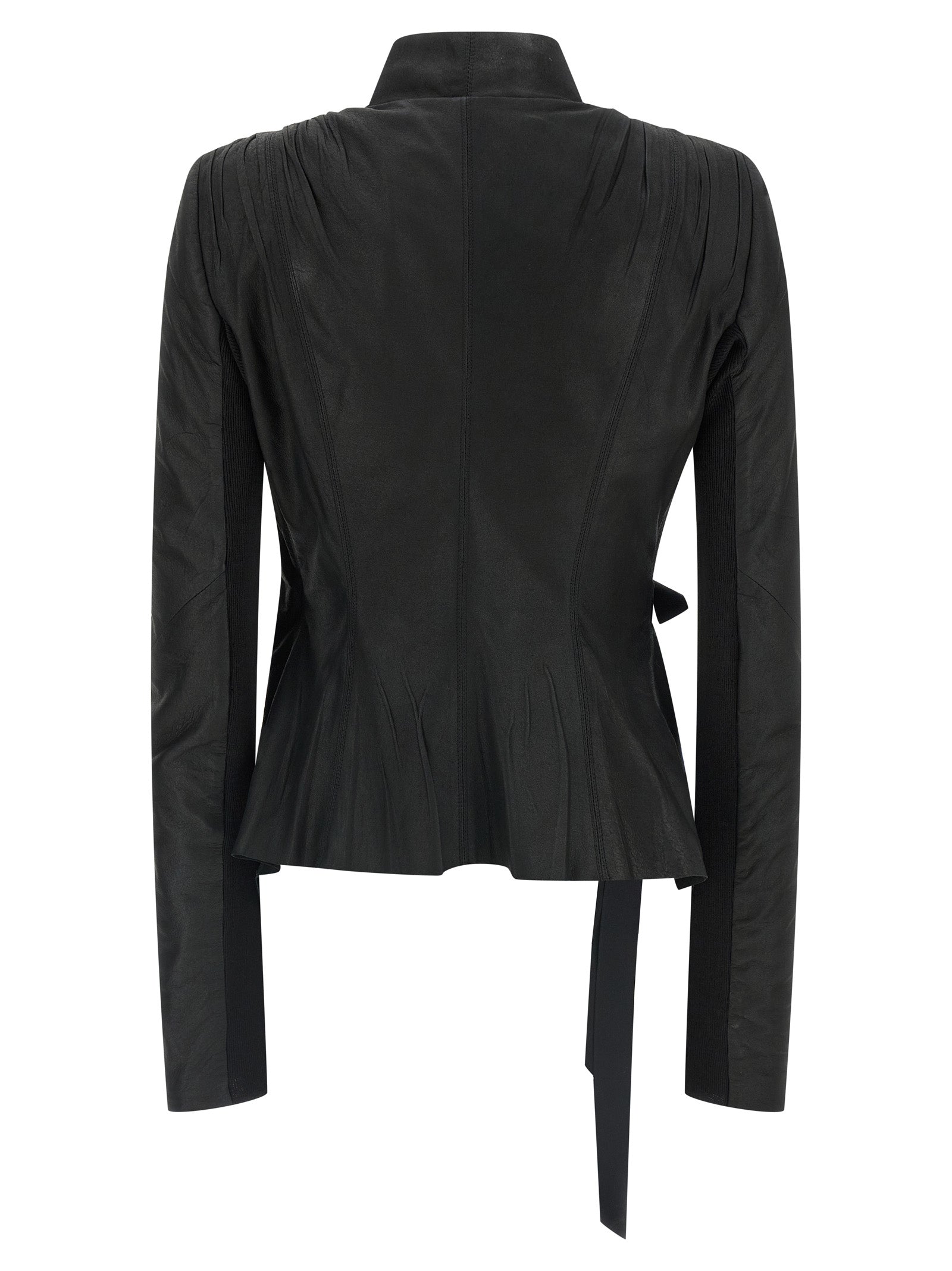 Black Lamb Leather Leather Jacket