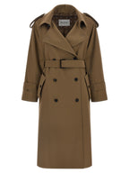 Brown Virgin Wool Coat