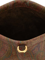 Brown Cotton Clutch Bag