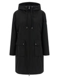 Black Polyester Parka