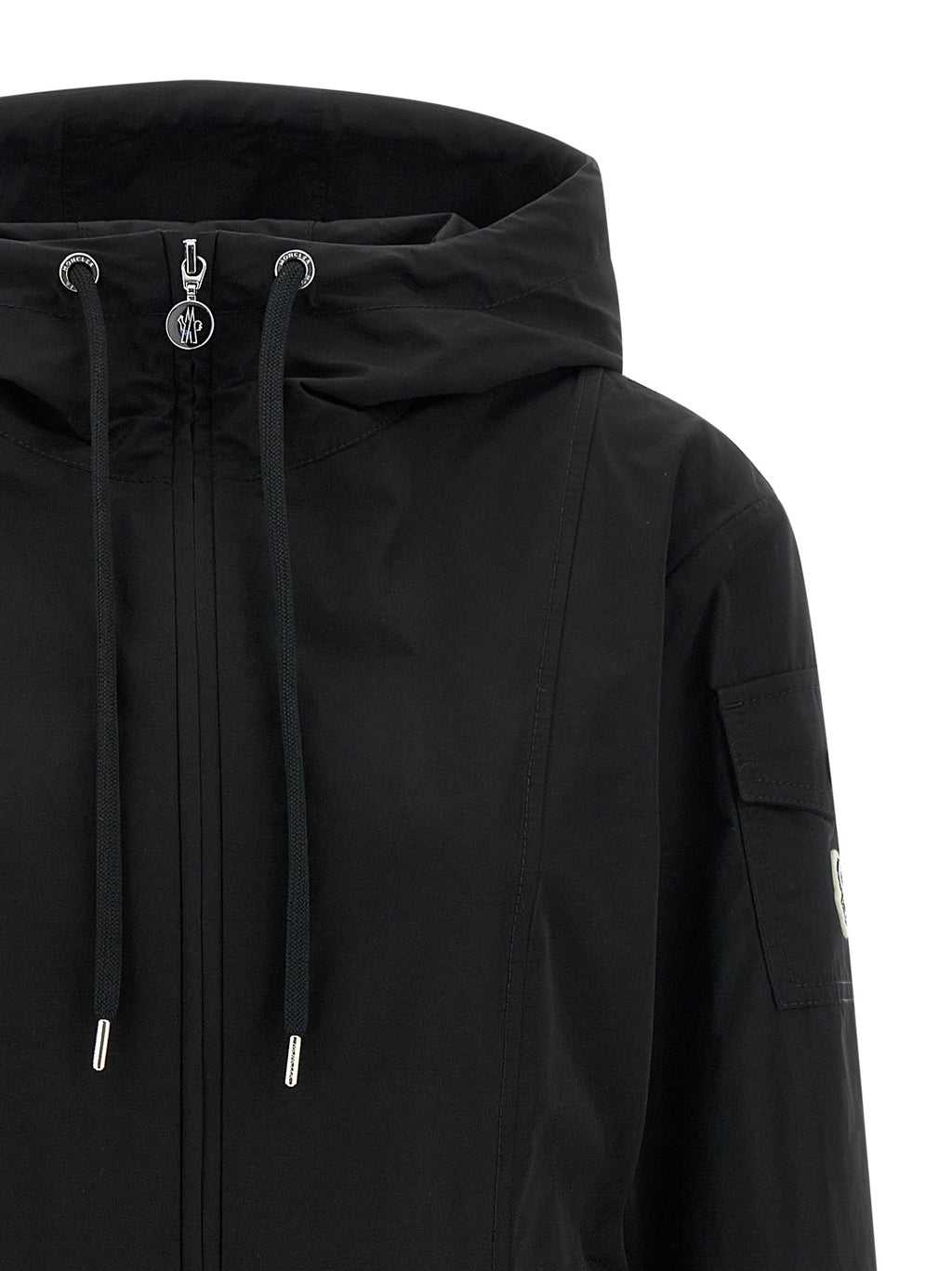 Black Polyester Parka