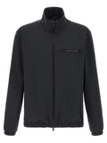 Black Polyester Shell Jacket