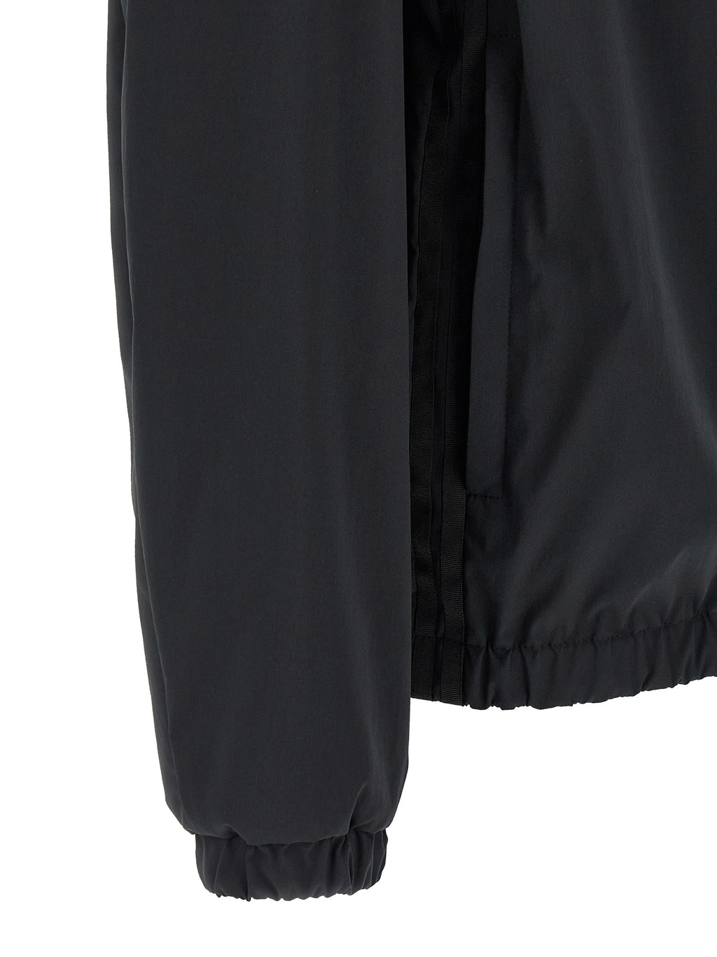 Black Polyester Shell Jacket