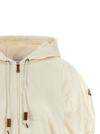 White Cotton Hoodie