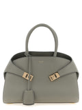 Gray Calfskin Handbag